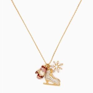 Kate Spade Snow Day Ice Skate Necklace